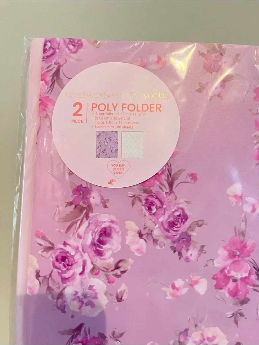 LoveShackFancy │ Yoobi Happy Thoughts & Coquette Bow 2 Pack Folders🎀